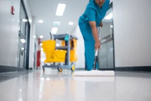 Disinfection of high-touch surfaces to reduce germs and infections at work
